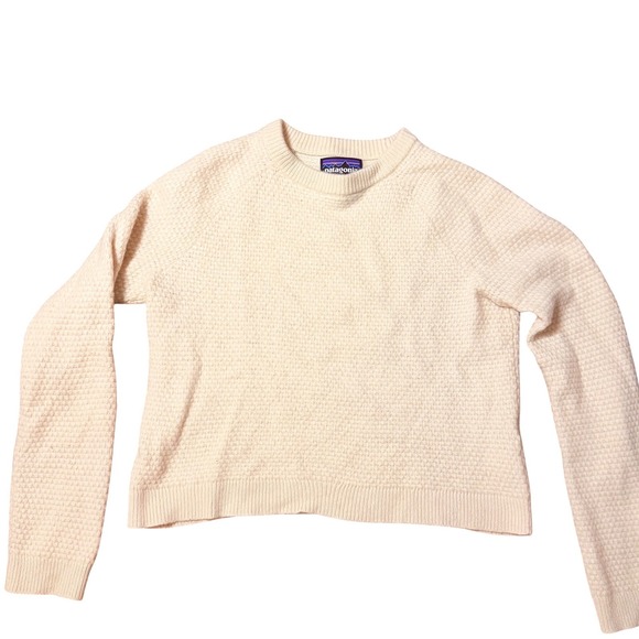 Patagonia Sweaters - Women's Patagonia Recycled Cashmere Wool Knit Sweater Cream Pullover SZ S